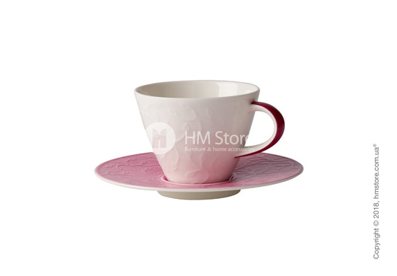 Чашка с блюдцем Villeroy & Boch коллекция Caffè Club Floral Touch 220 мл, Rose