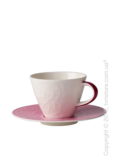 Чашка с блюдцем Villeroy & Boch коллекция Caffè Club Floral Touch 220 мл, Rose