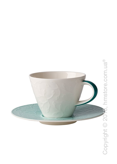 Чашка с блюдцем Villeroy & Boch коллекция Caffè Club Floral Touch 220 мл, Ivy