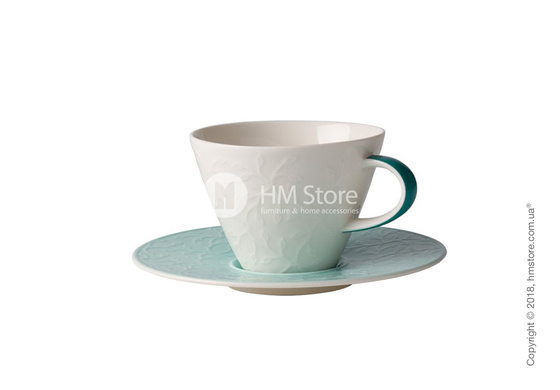 Чашка с блюдцем Villeroy & Boch коллекция Caffè Club Floral Touch 390 мл, Ivy