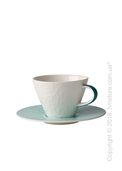 Чашка с блюдцем Villeroy & Boch коллекция Caffè Club Floral Touch 390 мл, Ivy