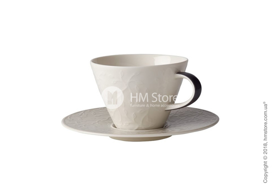 Чашка с блюдцем Villeroy & Boch коллекция Caffè Club Floral Touch 390 мл, Smoke