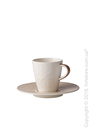 Чашка для эспрессо с блюдцем Villeroy & Boch коллекция Caffè Club Floral Touch 100 мл, Hazel