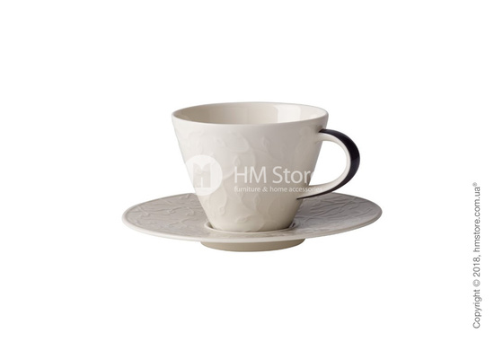 Чашка с блюдцем Villeroy & Boch коллекция Caffè Club Floral Touch 220 мл, Smoke