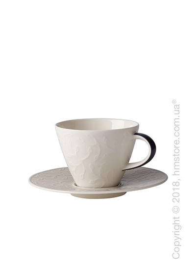 Чашка с блюдцем Villeroy & Boch коллекция Caffè Club Floral Touch 220 мл, Smoke