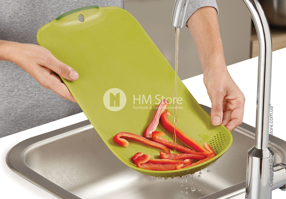  Разделочная доска со встроенным ситом Joseph Joseph Chop & Drain, Green