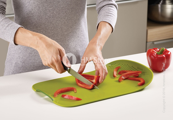  Разделочная доска со встроенным ситом Joseph Joseph Chop & Drain, Green