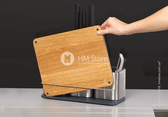 Органайзер для рабочей поверхности с доской Joseph Joseph CounterStore 100 Worktop Organiser, Stainless Steel