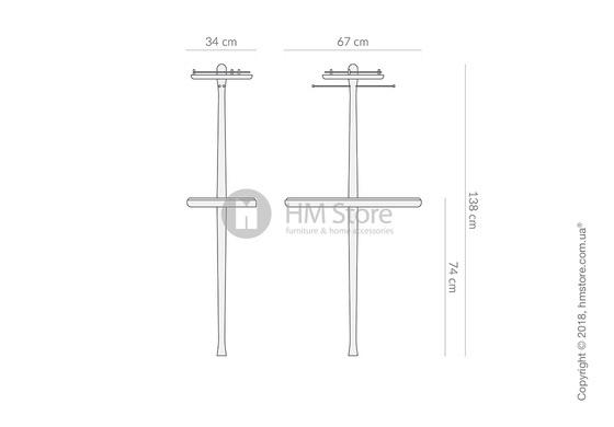 Стол барный Nomon Bar Cabinet коллекция Momentos