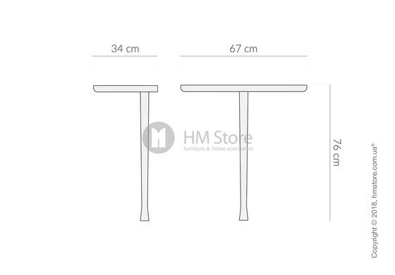 Столик консольный Nomon Consola коллекция Momentos