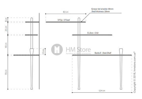 Стол Nomon Escritorio коллекция Unica