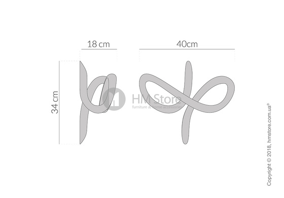 Вешалка Nomon Vértigo S коллекция Escultura