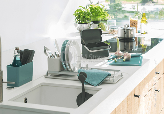 Щетка кухонная для посуды Brabantia Washing Brush with Suction Holder, Mint