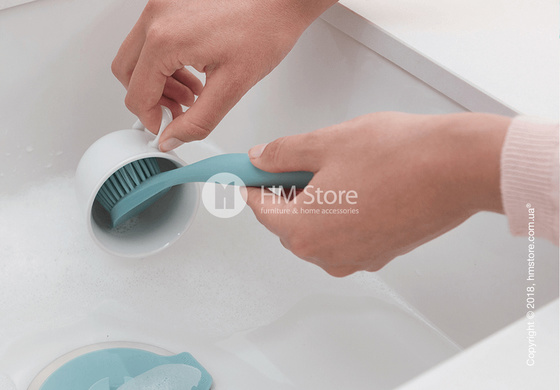Щетка кухонная для посуды Brabantia Washing Brush with Suction Holder, Mint