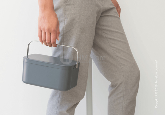 Контейнер для пищевых отходов Brabantia Right Waste Bin, Dark Grey