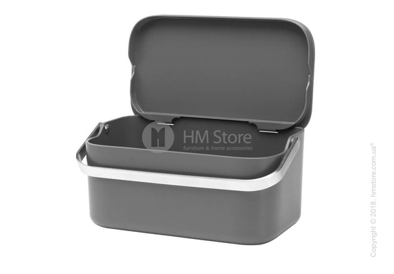 Контейнер для пищевых отходов Brabantia Right Waste Bin, Dark Grey Контейнер для пищевых отходов Brabantia Right Waste Bin, Dark Grey