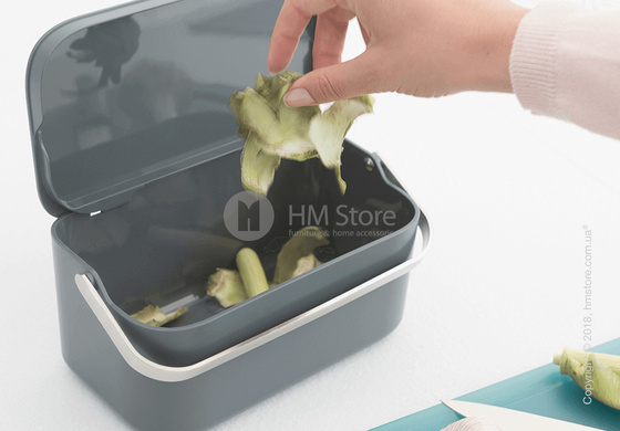 Контейнер для пищевых отходов Brabantia Right Waste Bin, Dark Grey