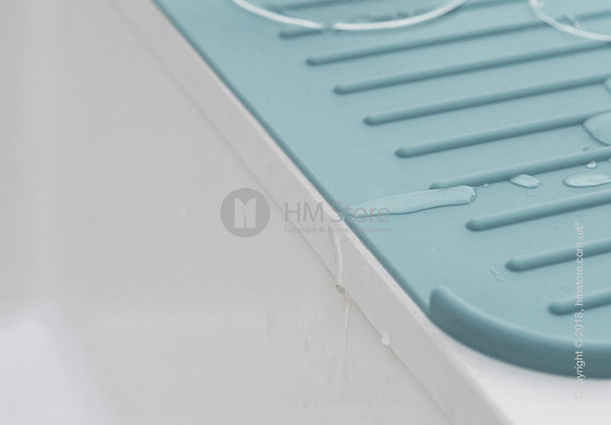 Коврик-сушка для посуды Brabantia Silicone Printing Mat, Mint
