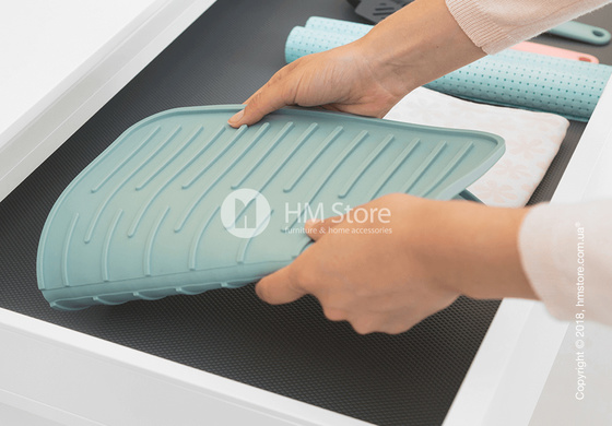Коврик-сушка для посуды Brabantia Silicone Printing Mat, Mint