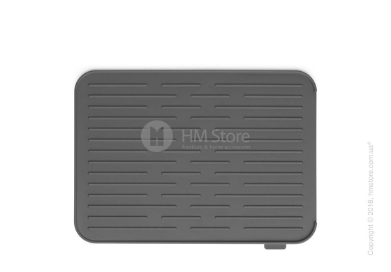 Коврик-сушка для посуды Brabantia Silicone Printing Mat, Dark Grey