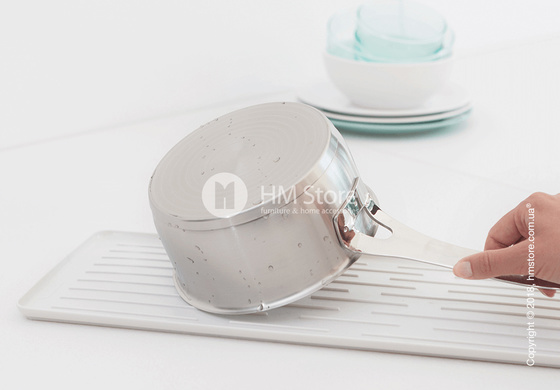 Сушка для посуды Brabantia Compact Printing Rib, Light Grey