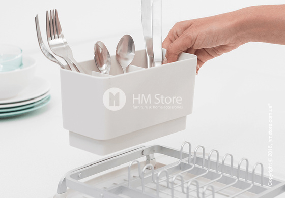 Сушка для посуды Brabantia Compact Printing Rib, Light Grey