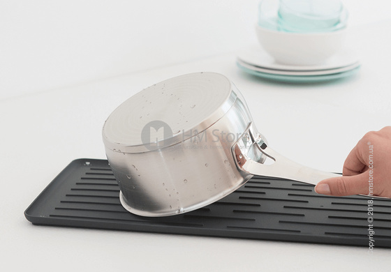 Сушка для посуды Brabantia Compact Printing Rib, Dark Grey