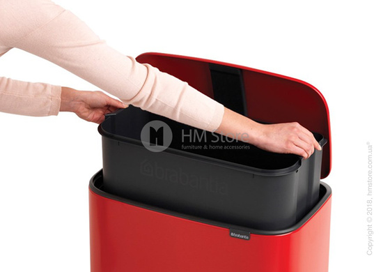 Ведро для мусора Brabantia Bo Pedal Bin 36 л, Passion Red