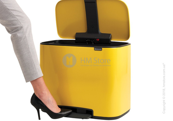 Ведро для мусора Brabantia Bo Pedal Bin 36 л, Daisy Yellow