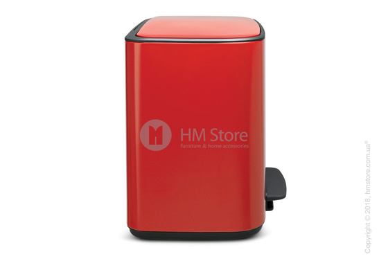 Ведро для сортировки мусора трехсекционное Brabantia Bo Pedal Bin 11/11/11 л, Passion Red Ведро для сортировки мусора трехсекционное Brabantia Bo Pedal Bin 11/11/11 л, Passion Red