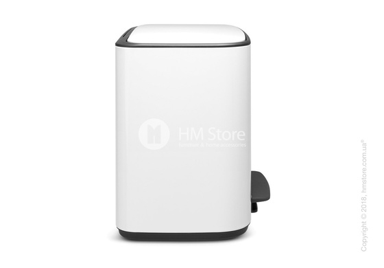 Ведро для сортировки мусора трехсекционное Brabantia Bo Pedal Bin 11/11/11 л, White