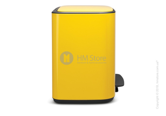 Ведро для сортировки мусора трехсекционное Brabantia Bo Pedal Bin 11/11/11 л, Daisy Yellow Ведро для сортировки мусора трехсекционное Brabantia Bo Pedal Bin 11/11/11 л, Daisy Yellow