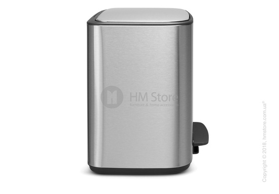 Ведро для сортировки мусора трехсекционное Brabantia Bo  Pedal Bin 11/11/11 л,  Matt Steel Fingerprint Proof