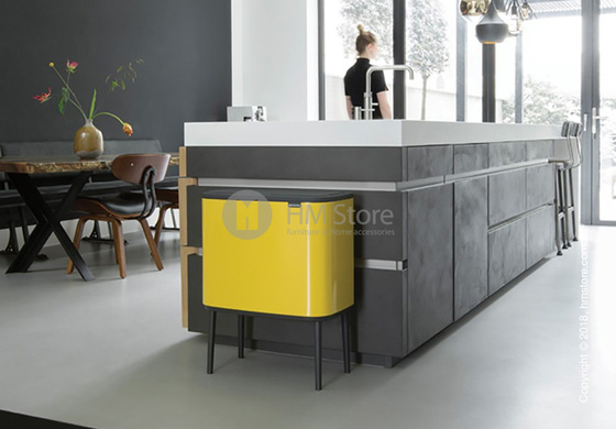 Ведро для мусора Brabantia Bo Touch Bin 36 л, Daisy Yellow