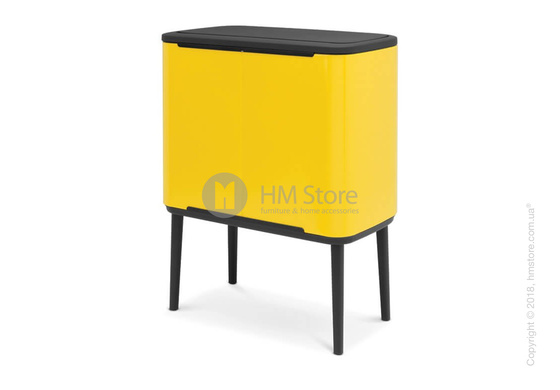 Ведро для мусора Brabantia Bo Touch Bin 36 л, Daisy Yellow