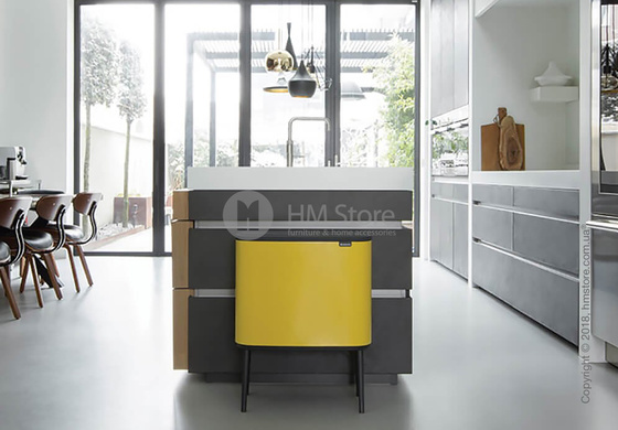 Ведро для мусора Brabantia Bo Touch Bin 36 л, Daisy Yellow