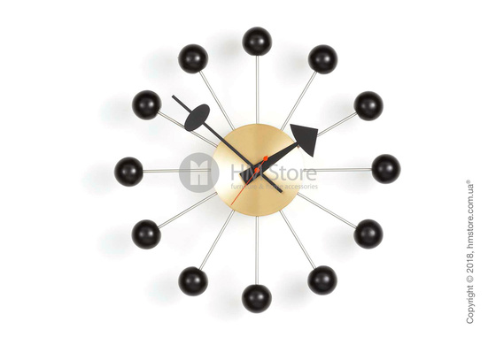 Часы настенные Vitra Ball Clock, Black