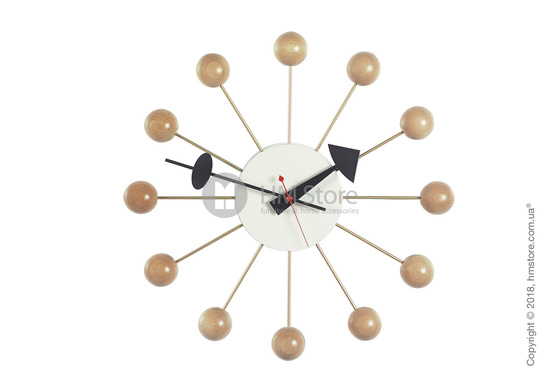 Часы настенные Vitra Ball Clock, Natural