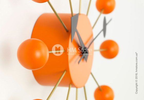 Часы настенные Vitra Ball Clock, Orange