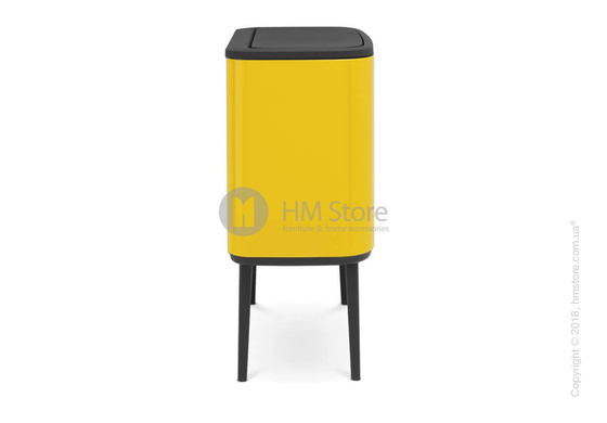 Ведро для сортировки мусора двухсекционное Brabantia Bo Touch Bin 11/23 л, Daisy Yellow