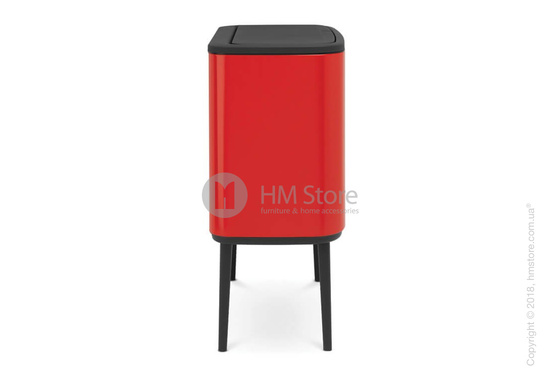 Ведро для сортировки мусора трехсекционное Brabantia Bo Touch Bin 11/11/11 л, Red Ведро для сортировки мусора трехсекционное Brabantia Bo Touch Bin 11/11/11 л, Red