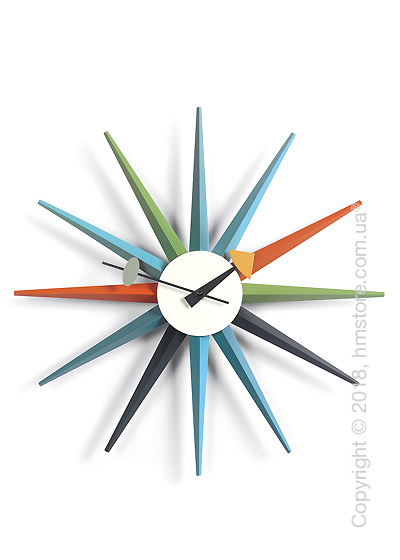 Часы настенные Vitra Sunburst Clock, Multicoloured