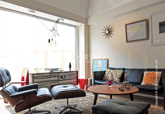 Часы настенные Vitra Sunburst Clock, Walnut Часы настенные Vitra Sunburst Clock, Walnut