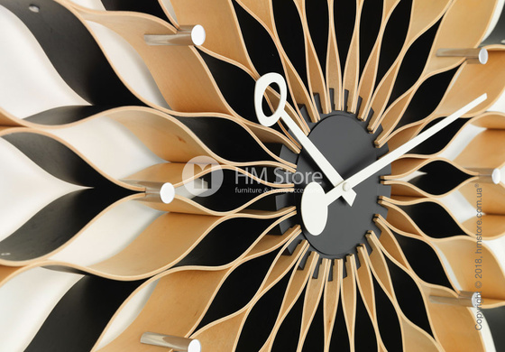 Часы настенные Vitra Sunflower Clock, Birch