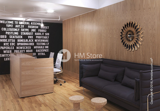 Часы настенные Vitra Sunflower Clock, Birch