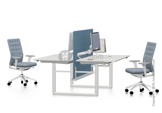 Стол Vitra Tyde Sit-Stand Cluster 1600x800, White