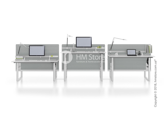 Стол Vitra Tyde Sit-Stand Cluster 1600x800, White