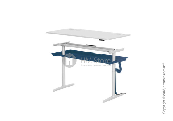 Стол Vitra Tyde Sit-Stand Table 1600x800, White