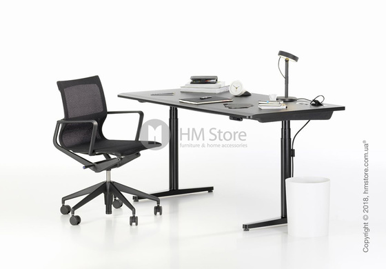 Стол Vitra Tyde Sit-Stand Table 1600x800, Black