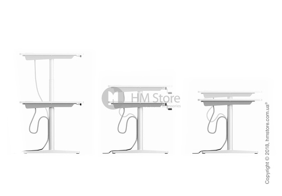 Стол Vitra Tyde Sit-Stand Table 1600x800, Black